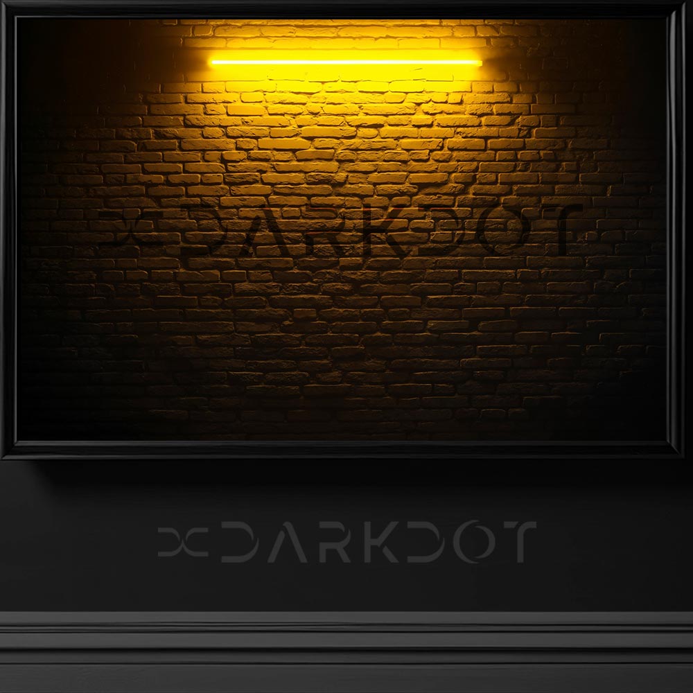 neon los isikli duvar fotografi tugla ormeli duvar fotografi mdoern tugla duvarli oda