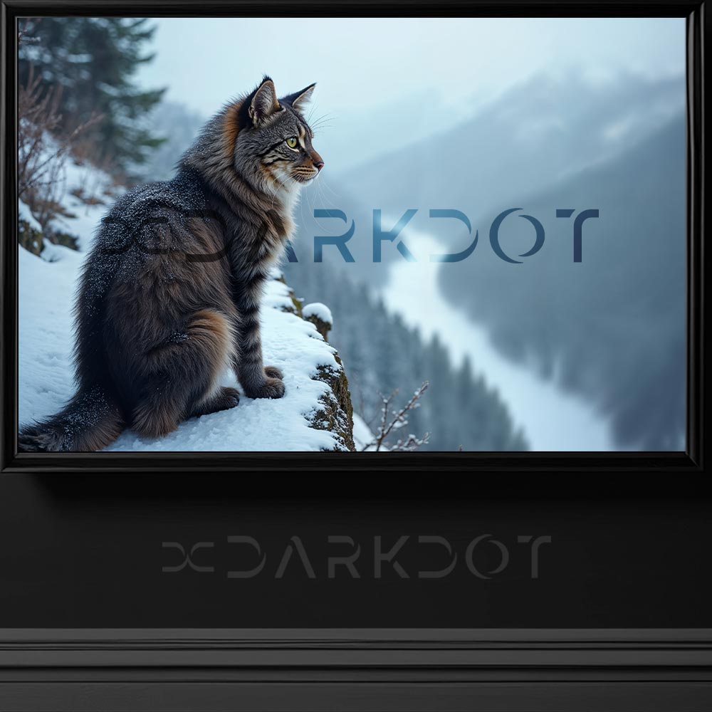 tekir kedi fotograflari kedili wallpaper karda manzaraya karsi poz veren kedi fotografi