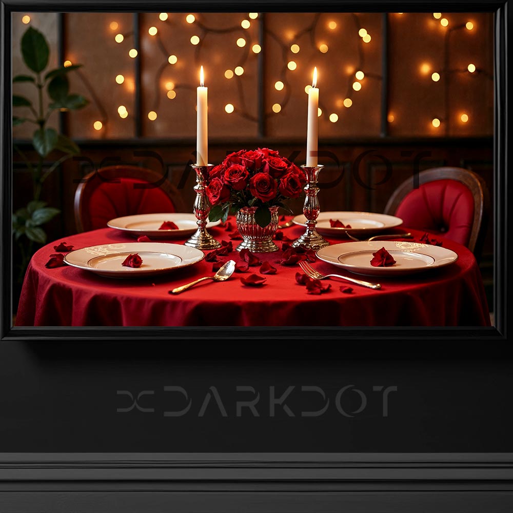 sevgililer gunune ozel hazirlanmis romantik masa 14 subat sevgililer gunu fotografi
