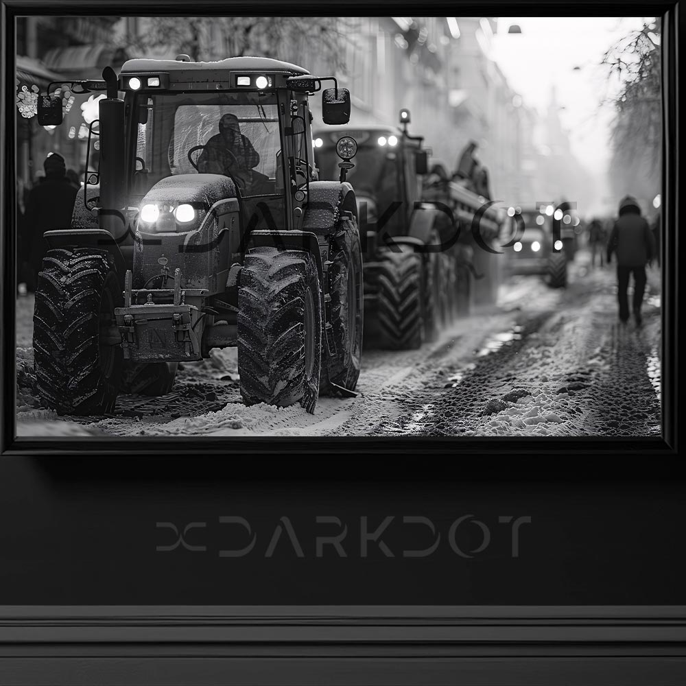 traktor fotografi is makinesi fotograflari karda yol acan traktor kar araci fotograflari