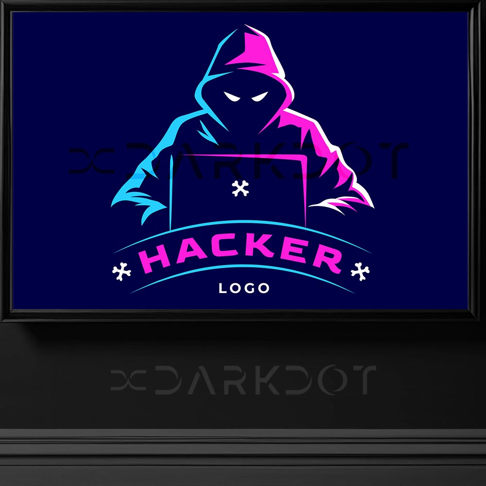 hacker logo tasarimi bilgisayar korsani temali logo ornekleri logo tasarimlari