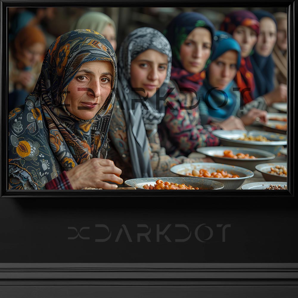 iftar acan kadinlar iftar acan aile iftar fotograflari iftar masasi fotograflari