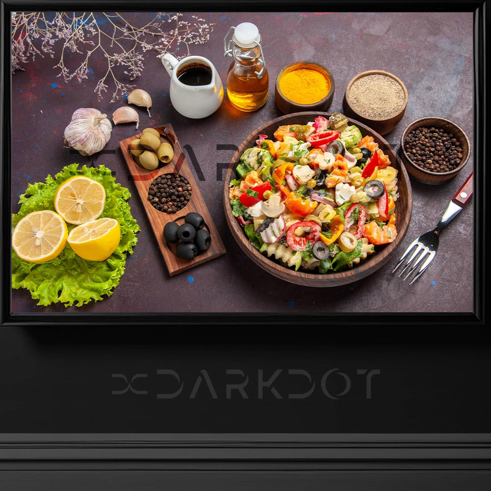 diyet salata fotograflari diyet kahvaltilik fotografi salata zeytin temali vegan salata