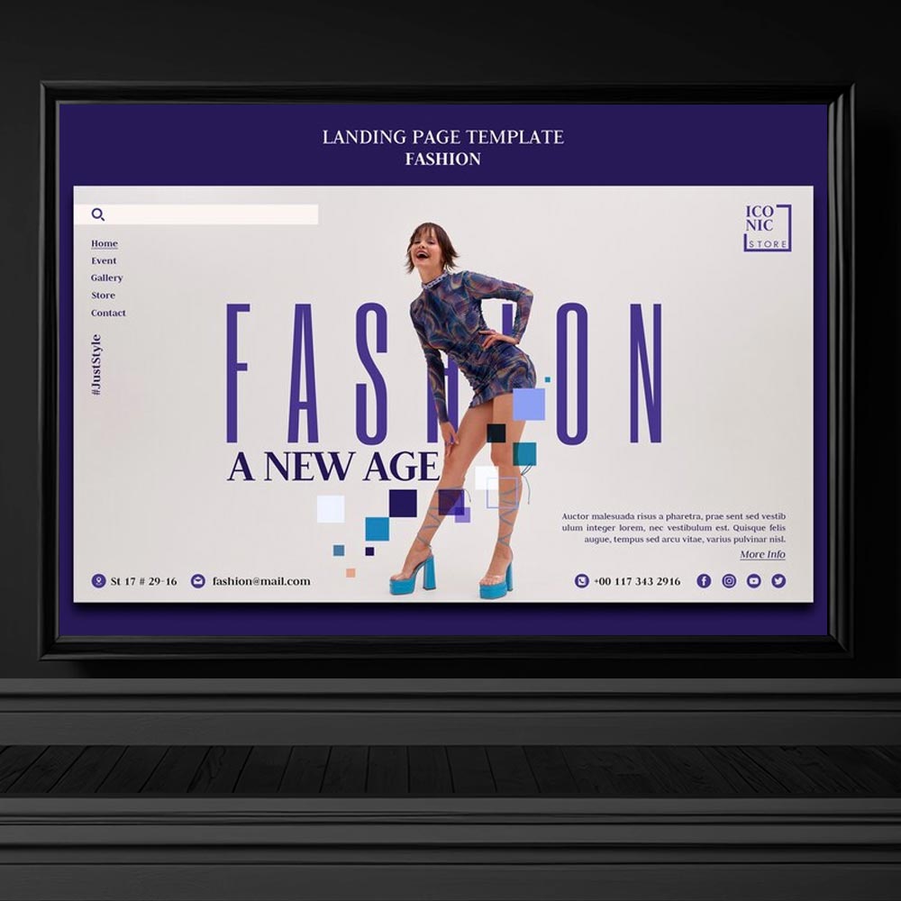 4438 fashion moda web site ana sayfa slider slayt banner kapak tasarimi psd indir
