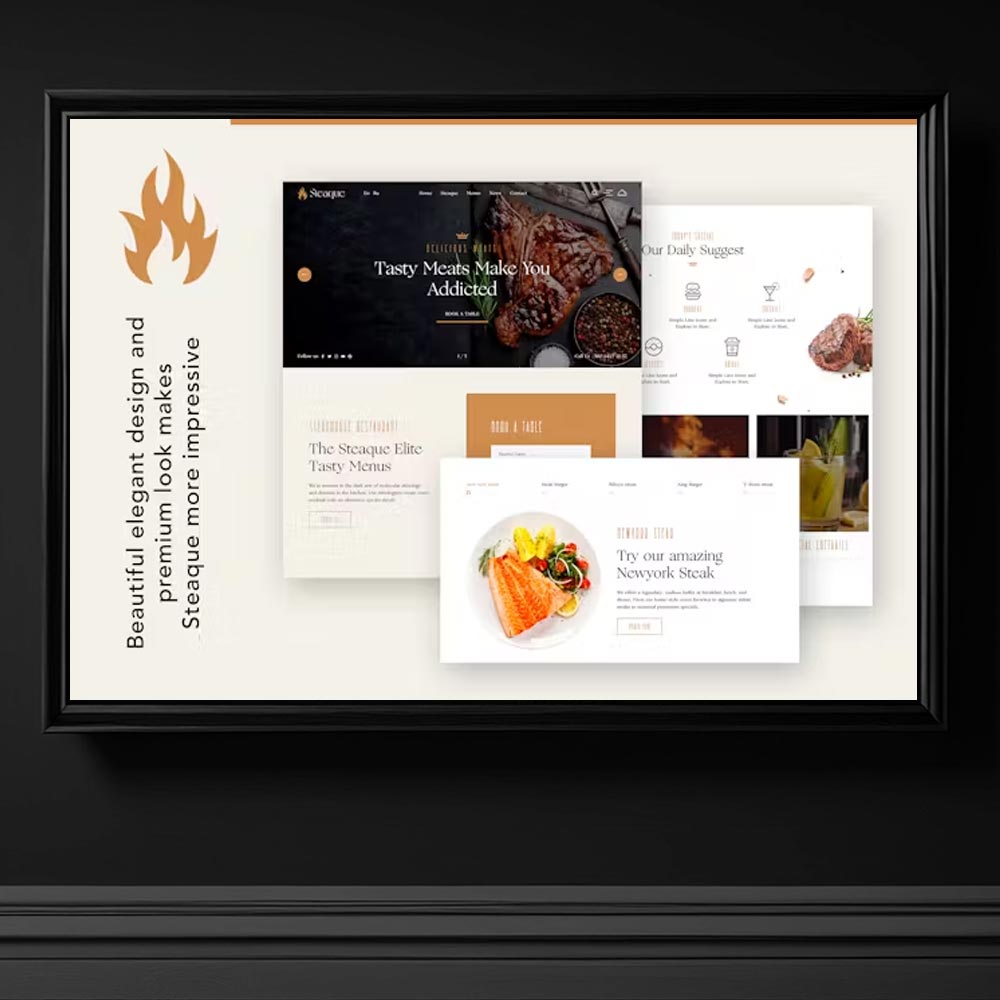 3813 steaque restaurant wordpress tema restoran kokteyl bar web site tema indir