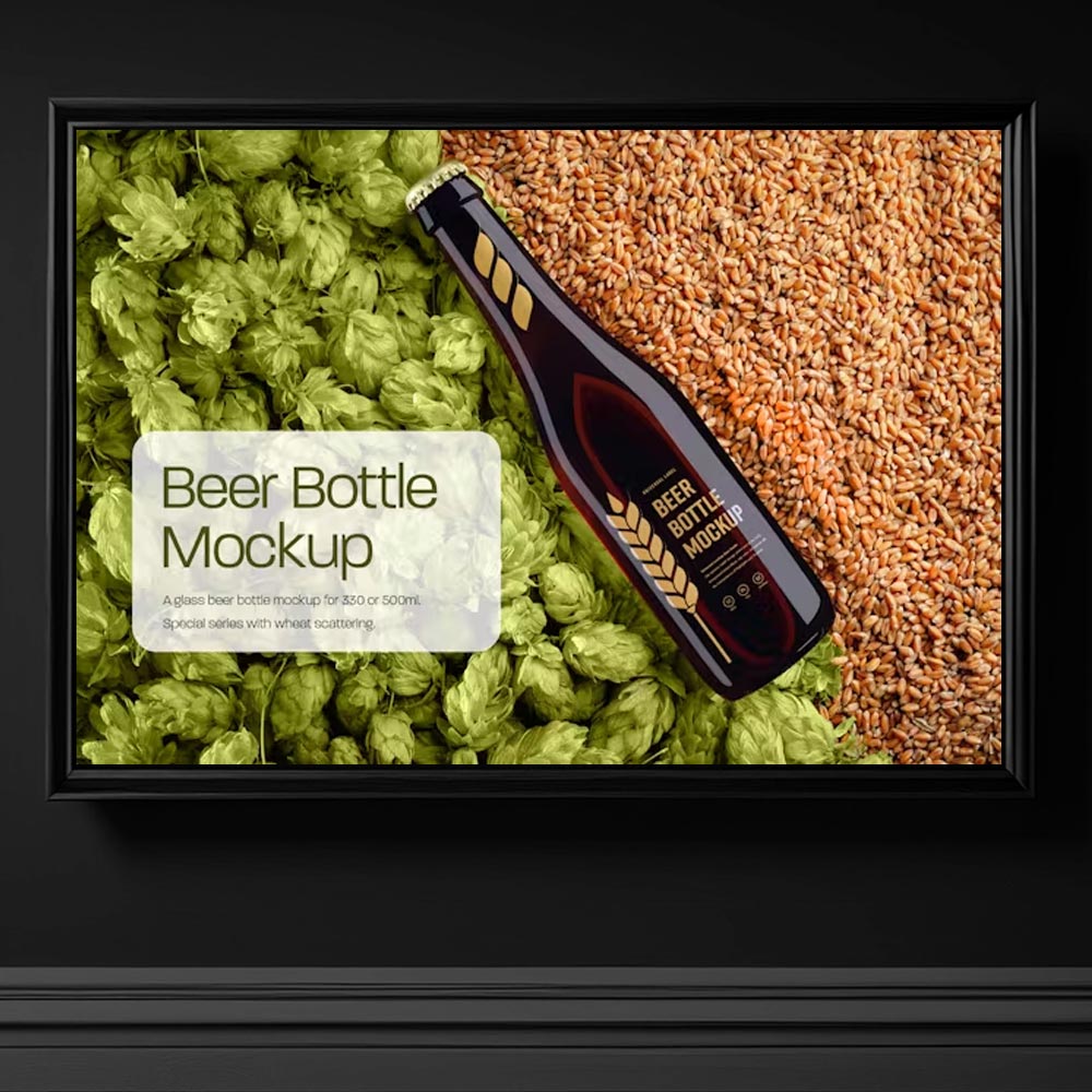 3862 bira sisesi psd mockup indir sise mockup photoshop calisma dosyasi indir