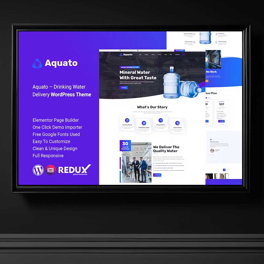 3632 aquato drinkign wordpress tema indir icme suyu firmalari icin wordpress tema