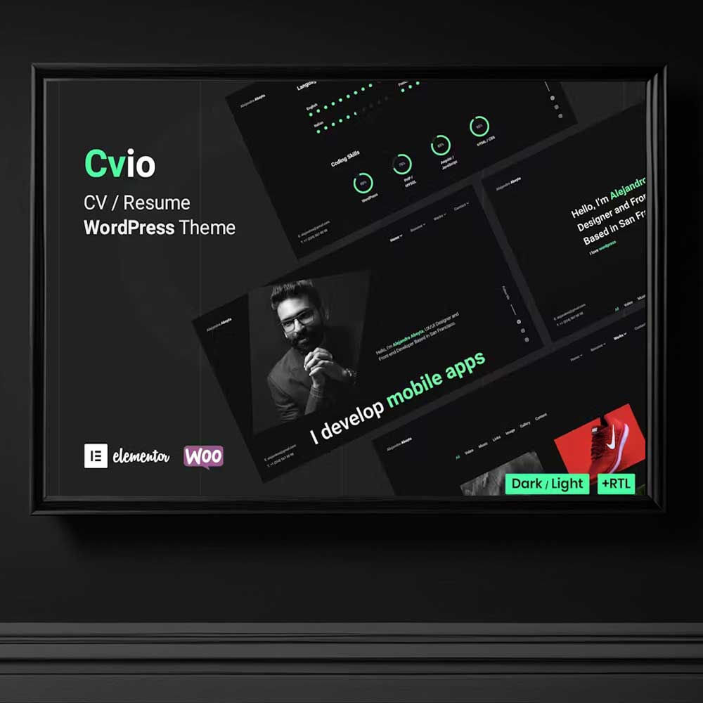 3577 cvio wordpress tema kisisel portfolyo temasi wordpress indir siyah temali